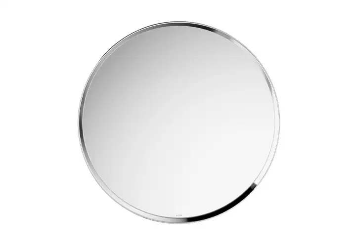 模漾网-1P-UC圆形边框壁挂式金属镜子-UC Round Framed Wall-Mounted Metal Mirror by Axor