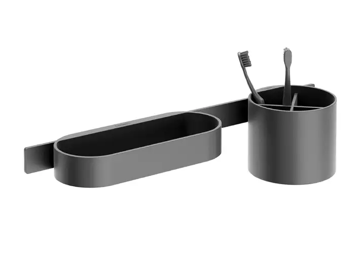 模漾网-1P-汉斯格雅储物篮和储物罐-WallStoris Storage Basket and Tumbler by Hansgrohe