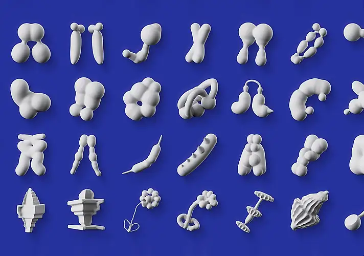 模漾网-200P-GSG-Bioform models-生物形态模型预设包