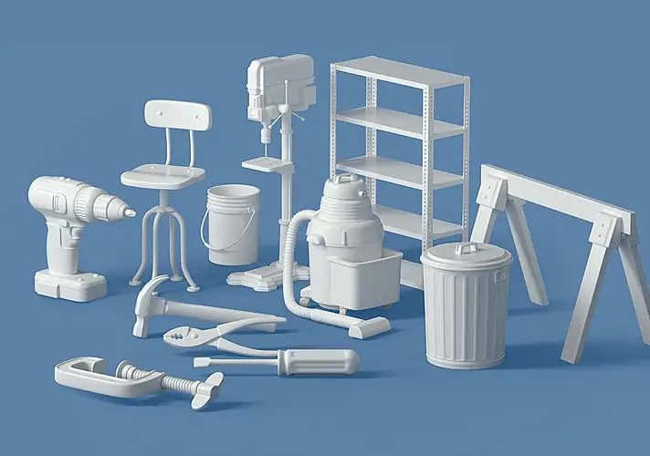 模漾网-34P-GSG-Happy Toolbox-Workshop-工坊车间工具模型预设包