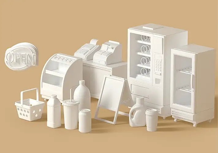 模漾网-52P-GSG-The Happy Toolbox-Convenience-超市便利购买饮料咖啡模型预设包