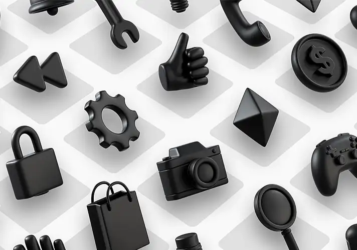 模漾网-45P-GSG-Happy Toolbox-Icons Models-图标模型预设包