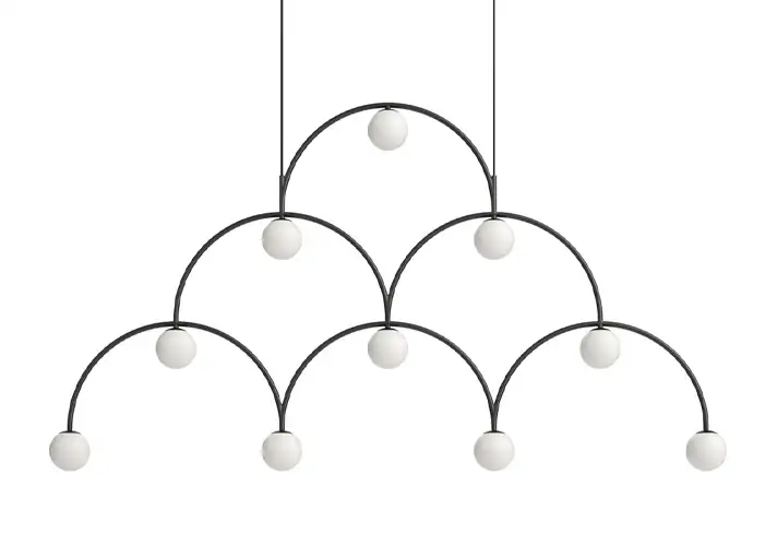 模漾网-1P-上下移动弓开169吊灯-Bounce 169 Pendant Light by Pholc