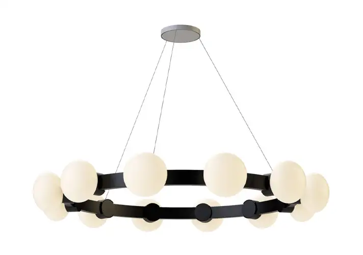 模漾网-1P-艺术枝形吊灯大吊灯-Cinema 4 12 Chandelier by Rich Brilliant Willing