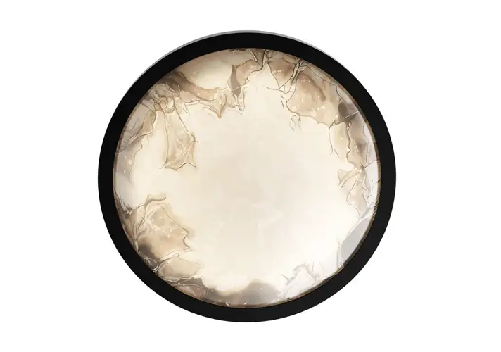 模漾网-1P-圆形黑色壁灯-Convex Wall Lamp M PC1357 by Brokis