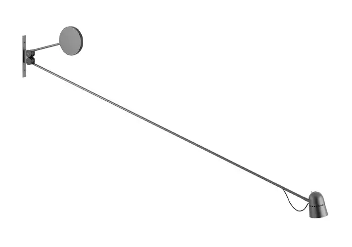 模漾网-1P-黑色平衡落壁灯-Counterbalance Wall Lamp by Luceplan