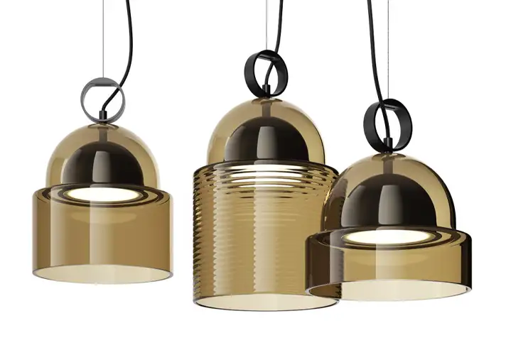 模漾网-1P-多个吊灯系列玻璃圆顶吊灯顶灯-Dome Pendant Lamp by Brokis