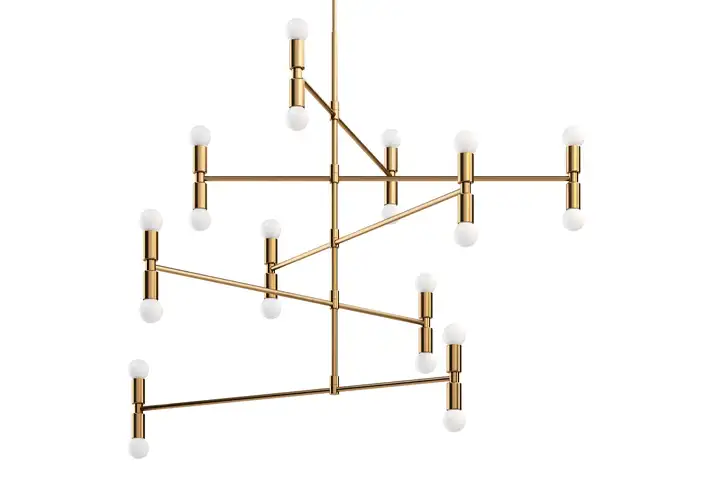 模漾网-1P-Dot 系列水晶吊灯-Dot 14 Pendant Lamp by Lambert&fils