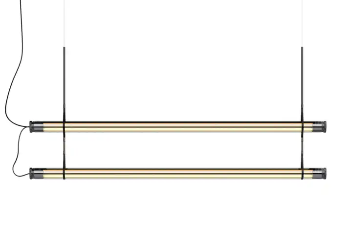 模漾网-1P-线条流畅灯光柔双吊灯-Fris Double Pendant Light by Marset