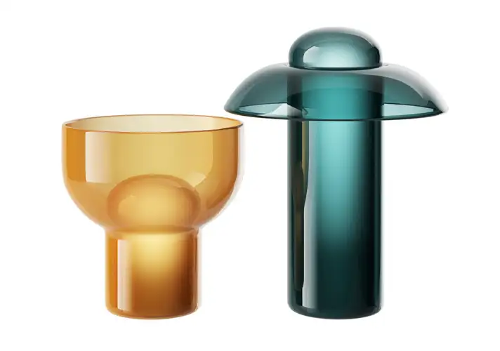 模漾网-1P-现代玻璃灯具-Haru and So Table Lamp by Rakumba