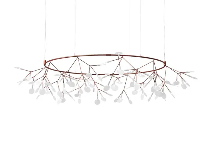 模漾网-1P-植物的伞状形态自由旋转标志性吊灯-Heracleum The Small Big O Pendant by Moooi