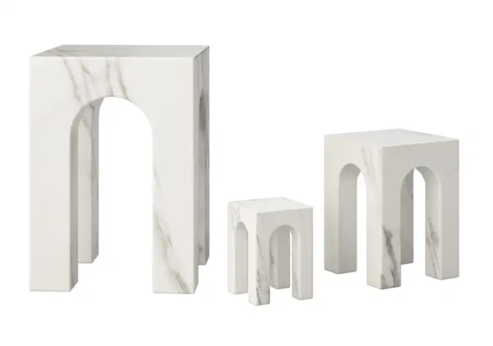 模漾网-1P-书挡-Arkis Bookend White by Gejst