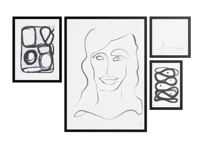 模漾网-1P-艺术品墙面装饰-Art Lines Artwork Wall Decor by BoConcept