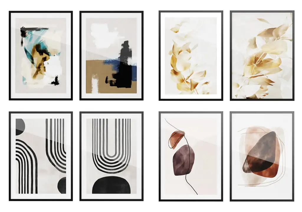 模漾网-4P-艺术版画绘画-Art Prints  by Desenio