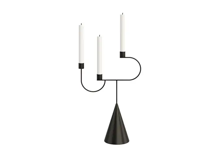 模漾网-1P-烛台-Avant Candelabra Candle Holder by Ferm Living