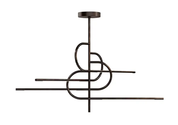 模漾网-1P-金属与玻璃材质吊灯-Key To Heaven Fixed Chandelier by Gallotti&Radice