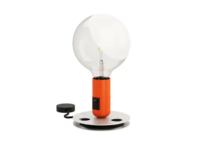 模漾网-1P-简洁工业风台灯-Lampadina Table Lamp by Flos