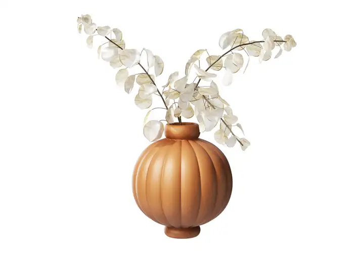 模漾网-1P-气球花瓶-Balloon Vase 01 with Lunaria by Louise Roe