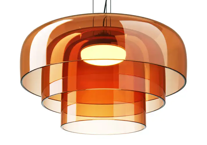 模漾网-1P-简约创新风格玻璃吊灯-Levels Glass Pendant Lamp by Leds C4