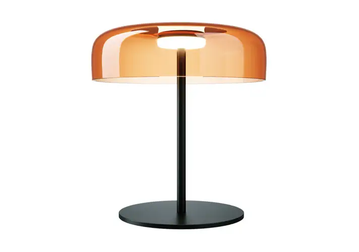 模漾网-1P-简约LED光源的玻璃底座台灯-Levels Glass Table Lamp by Leds C4