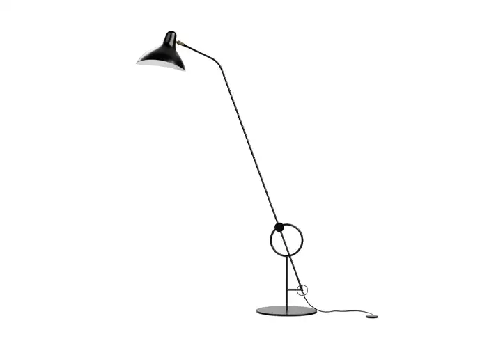 模漾网-1P-可调节灯臂或灯头LED落地灯-Mantis BS8 L Floor Lamp by DCW editions