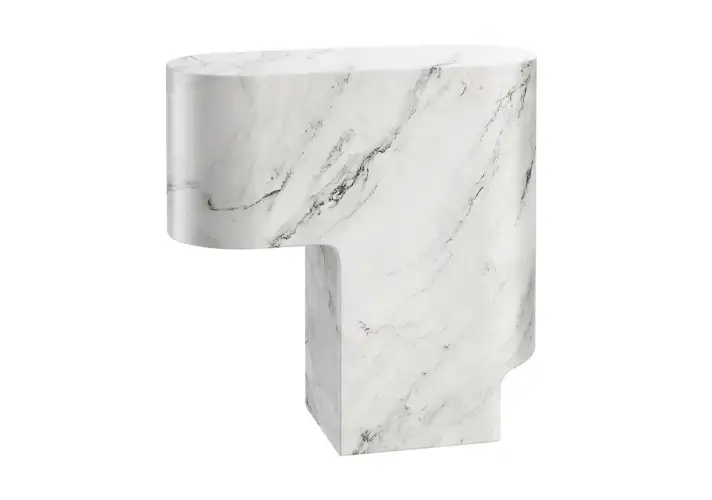 模漾网-1P-白色大理石台灯-Pawson Table Lamp by Wastberg