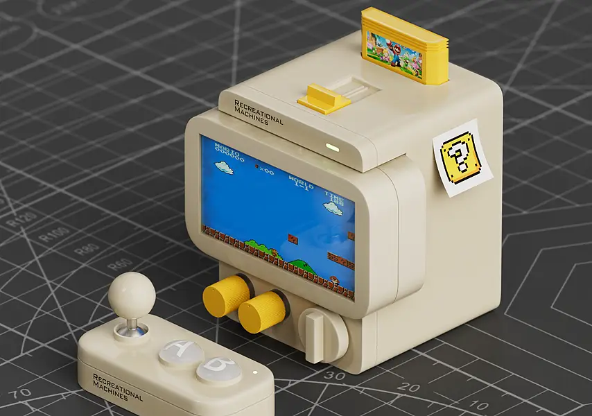 模漾网-1P-游戏机超级马里奥超级玛丽-Octane工程