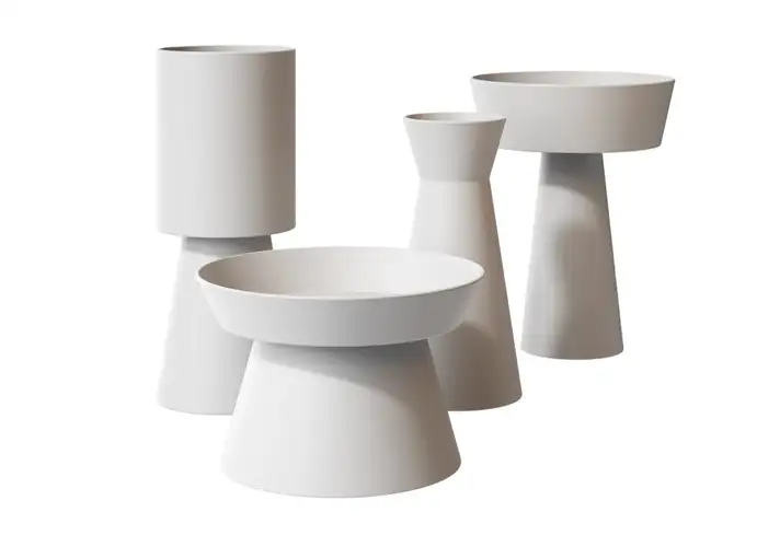 模漾网-1P-陶瓷花瓶-Giravolta Ceramic Vases by Adriani e Rossi Edizioni