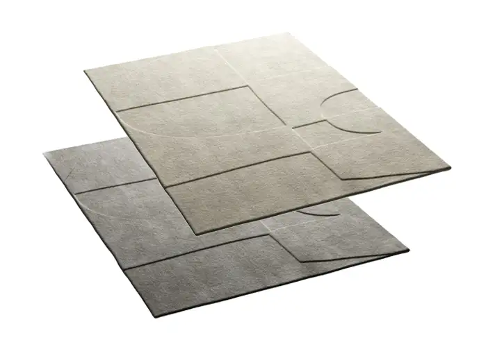 模漾网-2P-地毯-Inca Rug Pearl by Flexform