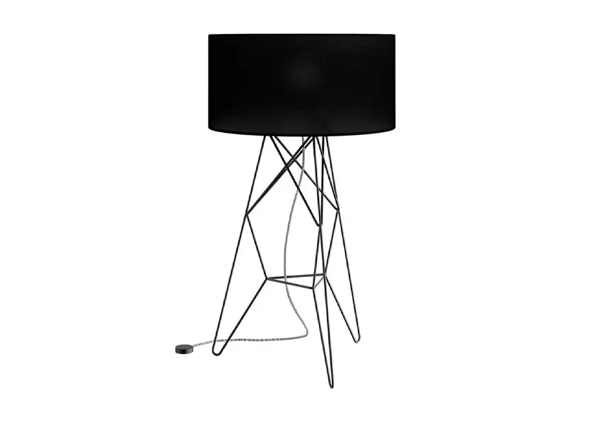 模漾网-1P-黑色落地灯-Tension Floor Lamp by Porventura