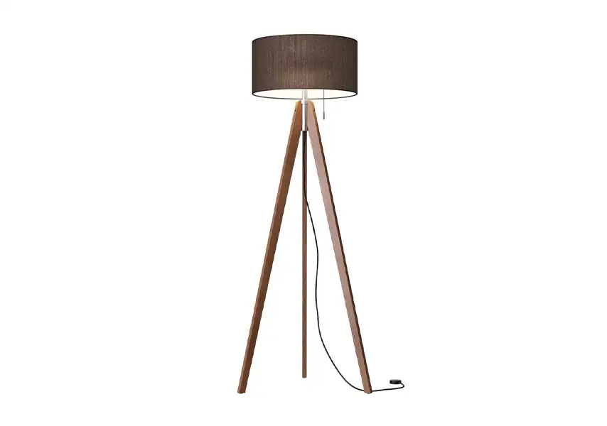 模漾网-1P-木制三脚落地灯‌‌‌-Vivaa Free Floor Lamp by Waldmann