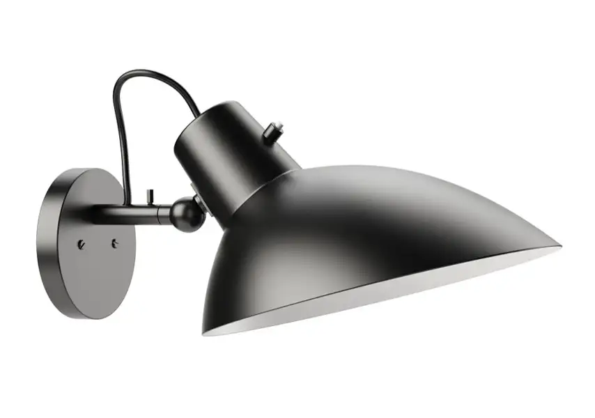 模漾网-1P-黑色单头壁灯‌‌‌-VV Cinquanta Wall Lamp by Astep