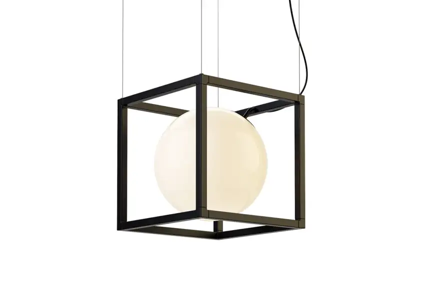 模漾网-1P-玻璃圆吊灯-Witt 1 Pendant Light by Rich Brilliant Willing