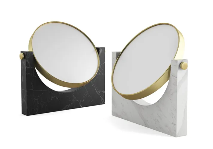 模漾网-1P-大理石镜子-Pepe Marble Mirror by Menu