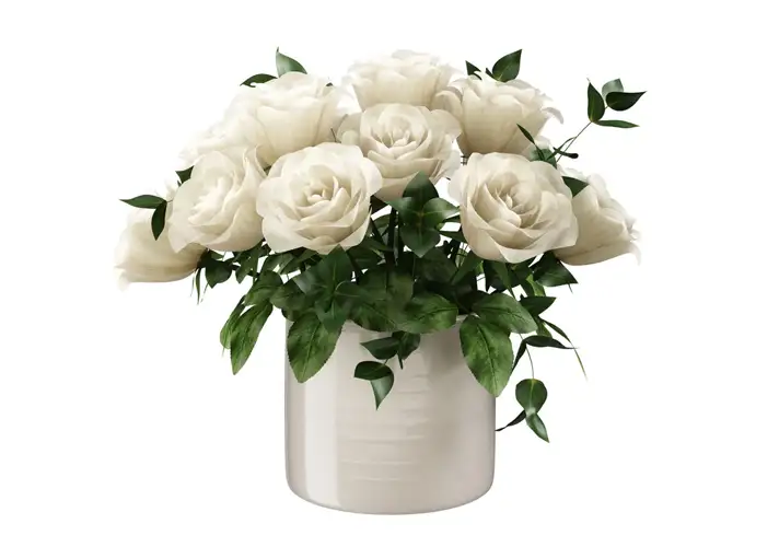 模漾网-1P-玫瑰花瓶-Salina Traditional Large Pot with Roses by e15