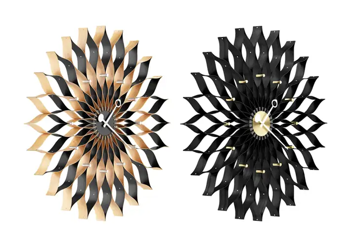 模漾网-2P-向日葵挂钟-Sunflower Wall Clock by Vitra