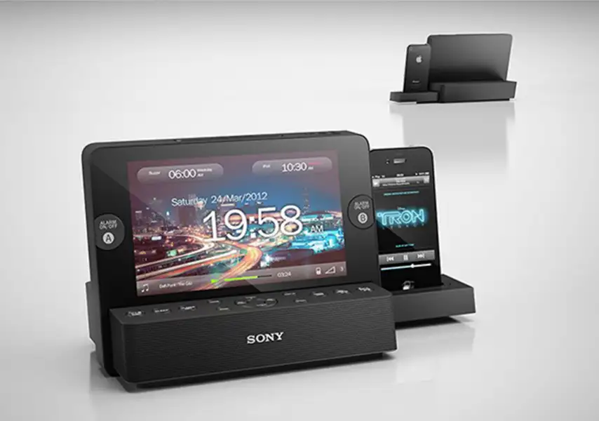 模漾网-1P-索尼便携式钟控音响