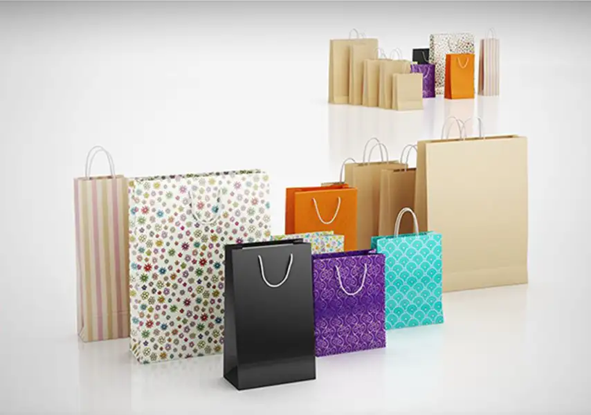 模漾网-1P- 彩色手提袋购物袋