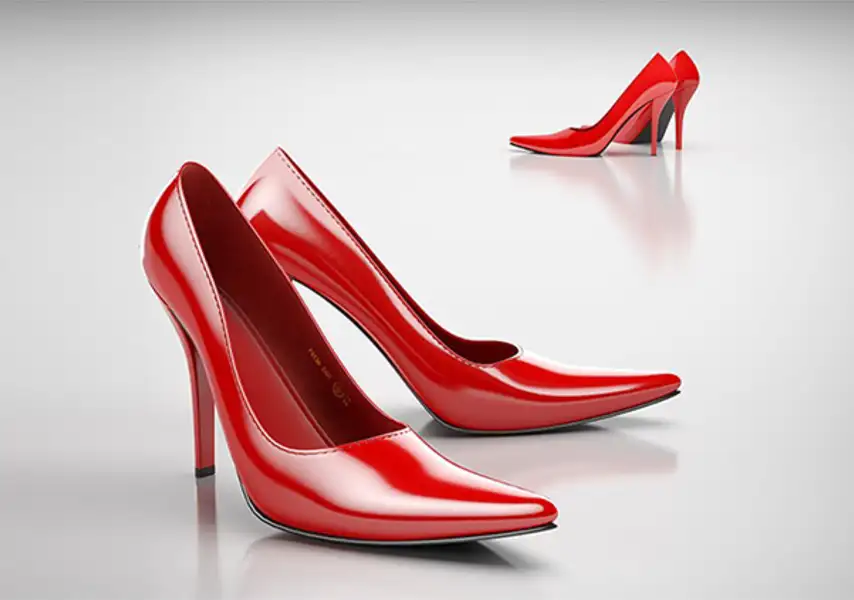 模漾网-1P-红色高跟鞋