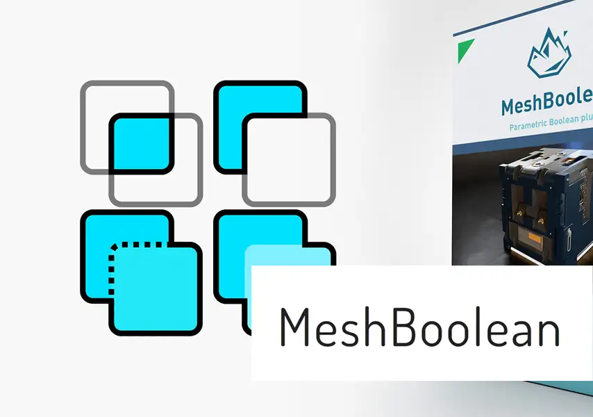 模漾网-多边形模型布尔插件MeshBoolean v1.6 C4D- R17-R19-英文