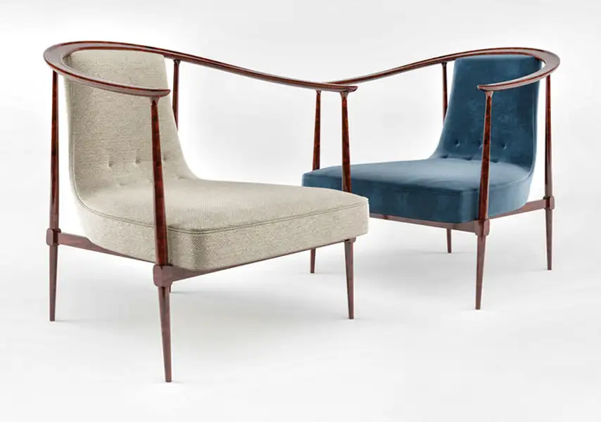 模漾网-1P-简约风格布艺实木扶手椅