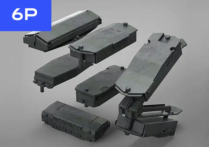 模漾网-6P-硬面机甲-主动护甲套装模型 Active Armor Set