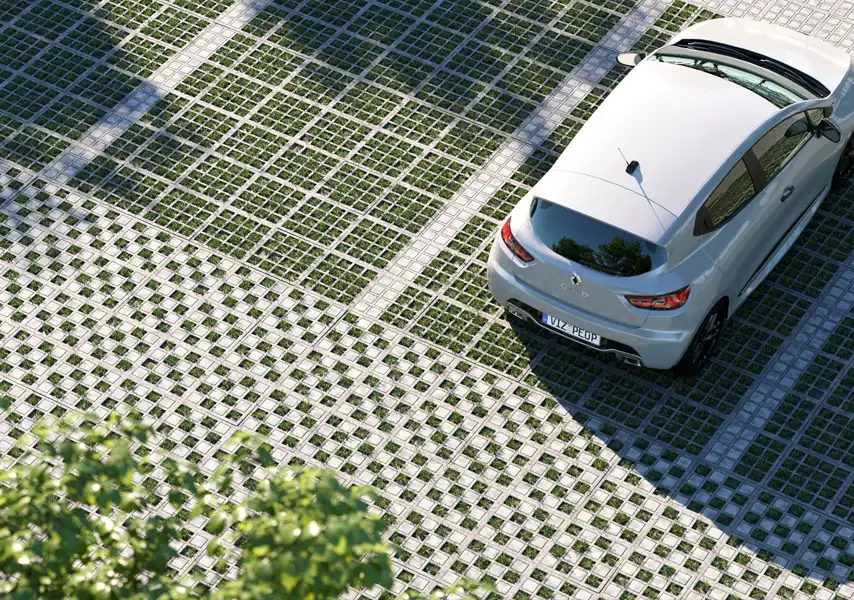 模漾网-1P-停车场草地汽车模型-Parking Grass Pack