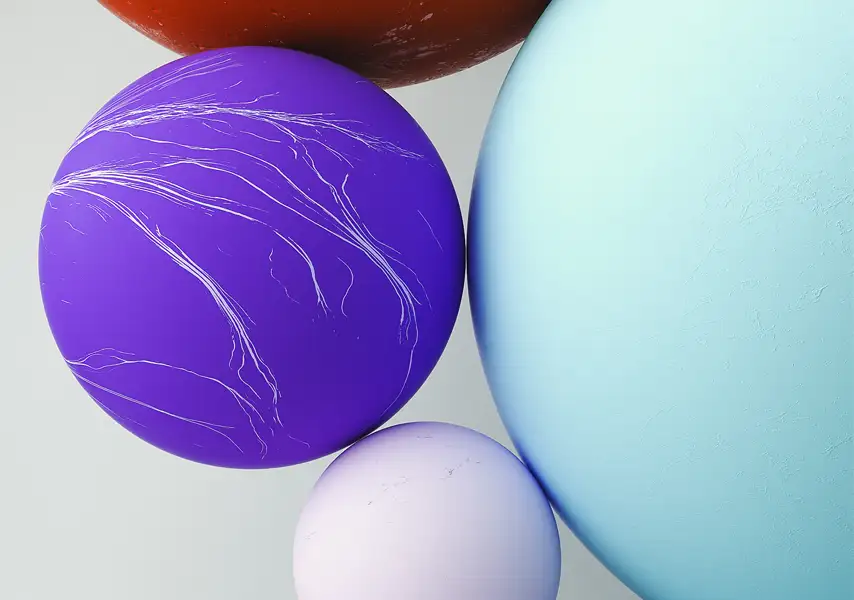 模漾网-1P-彩色圆球搭配空间排布创意摆设场景-Balance-C4D工程