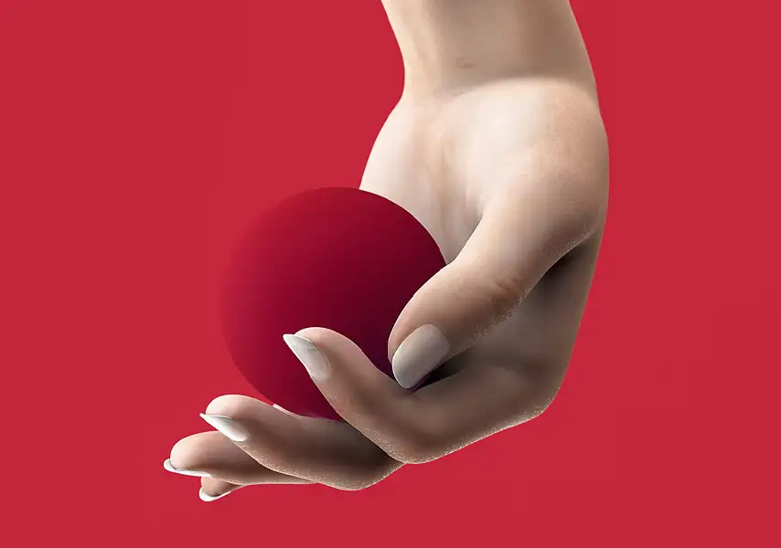 模漾网-1P-手托一颗红色球体艺术场景-Reflex-C4D工程