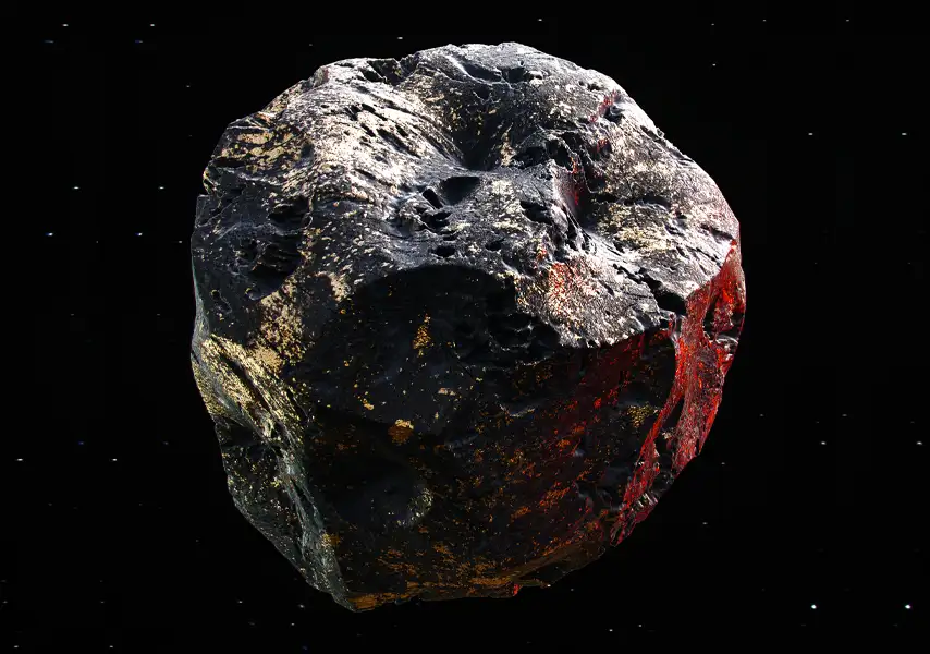 模漾网-凹凸不规则多面体陨石-Nugget-C4D工程