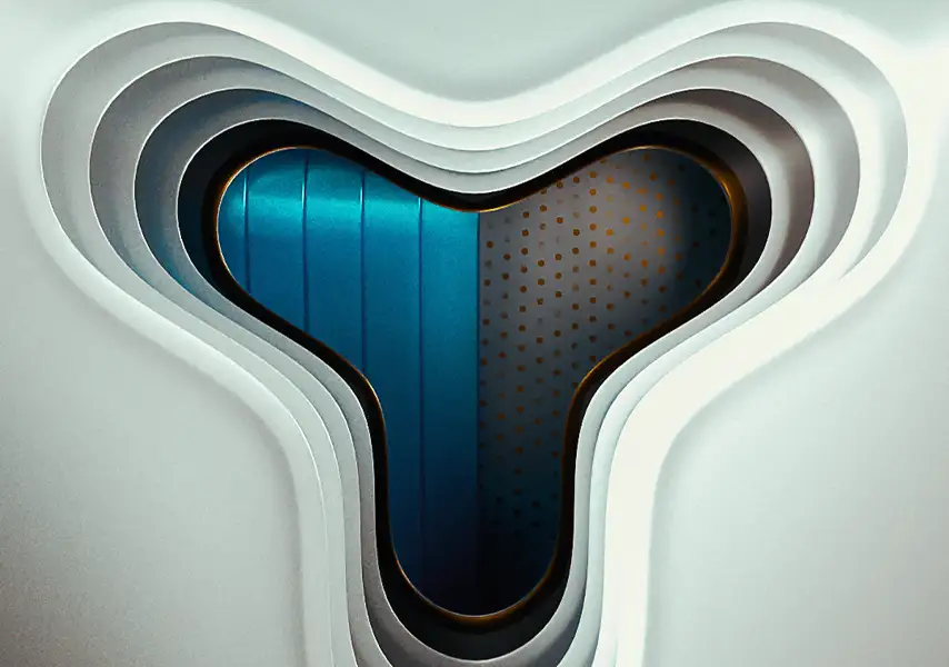 模漾网-1P-曲面异形科幻空间场景-Octane-Fidget-C4D工程