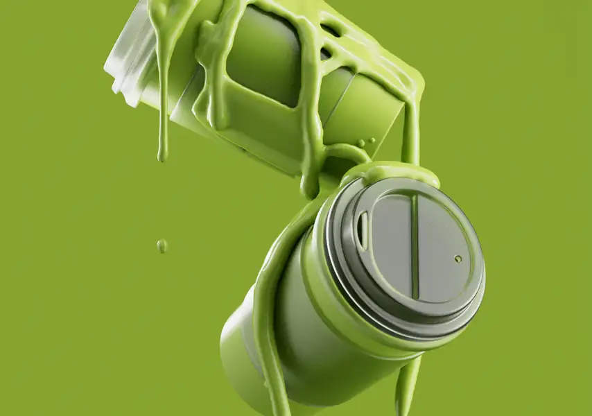 模漾网-1P-C4D粒子流体杯子-OCTANE-动画工程