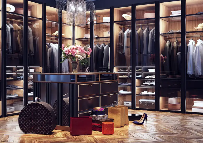 模漾网-12P-衣柜衣帽间衣橱服饰挂衣-模型合集