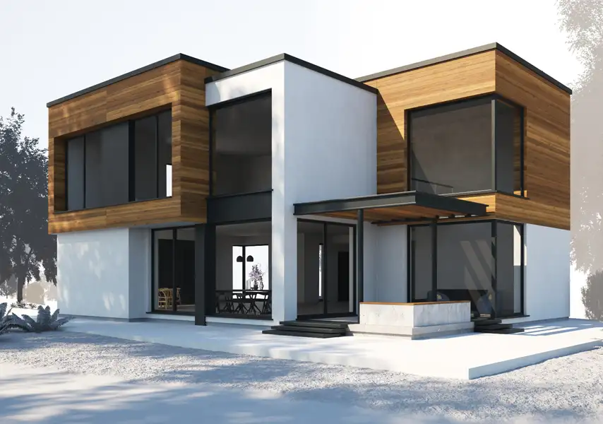 模漾网-32P-经典简约-欧式别墅森林-木屋别墅木屋建筑-模型合集